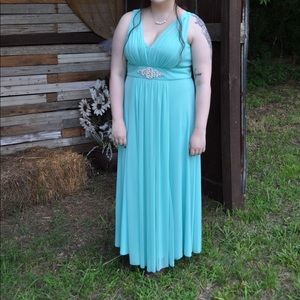 Turquoise bridesmaid dress size L